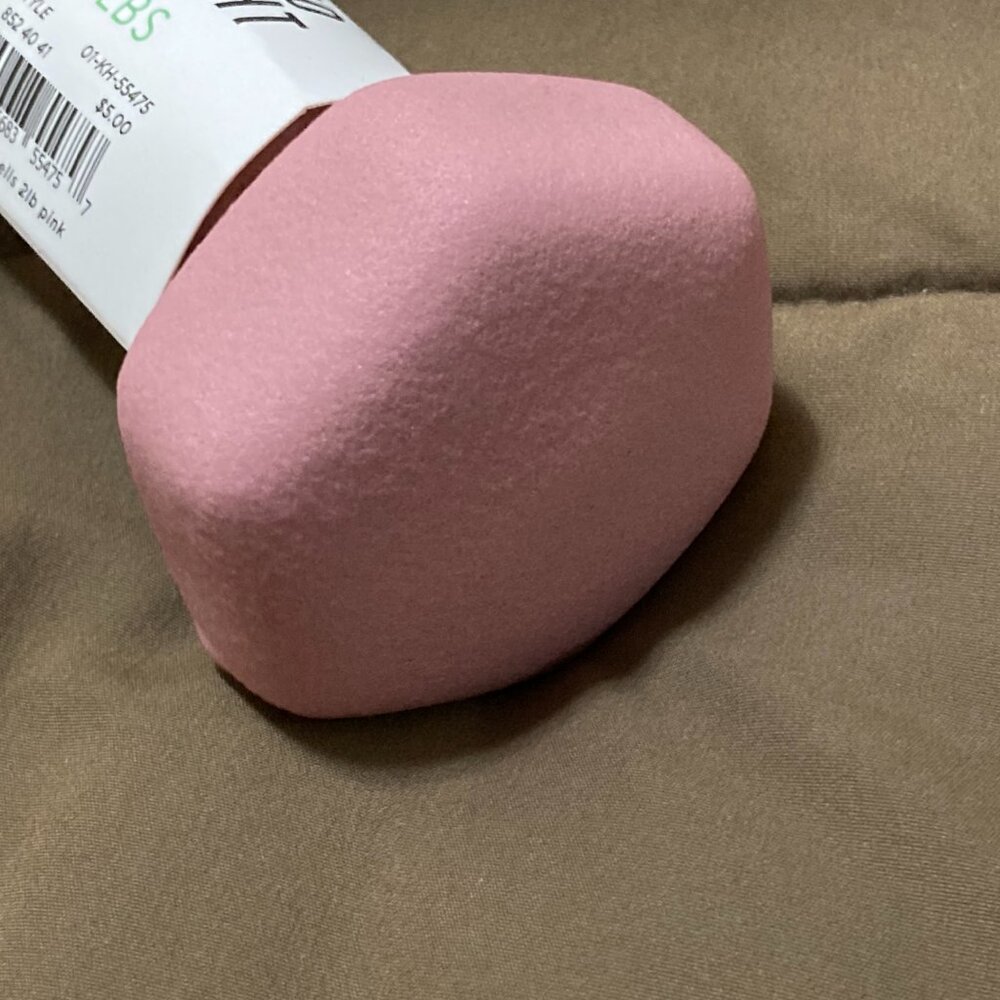 Set of 2 Pound Hand Weights Dumb Bells Pink - Picture 4 of 4